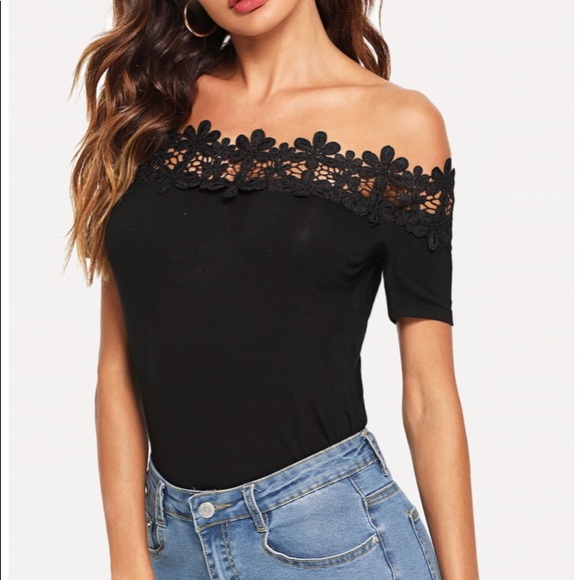 Tops - Off The Shoulder Lace TOP